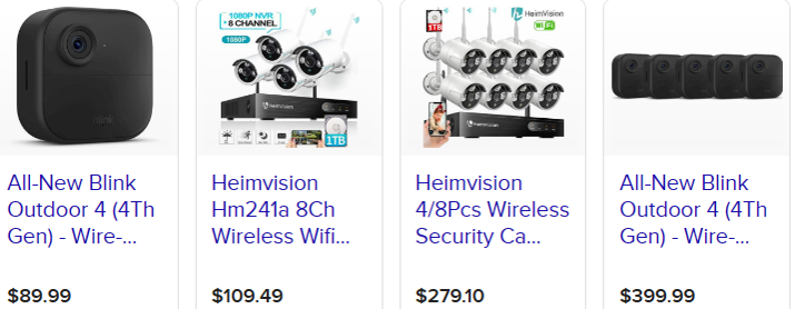 Consumer Security Cameras